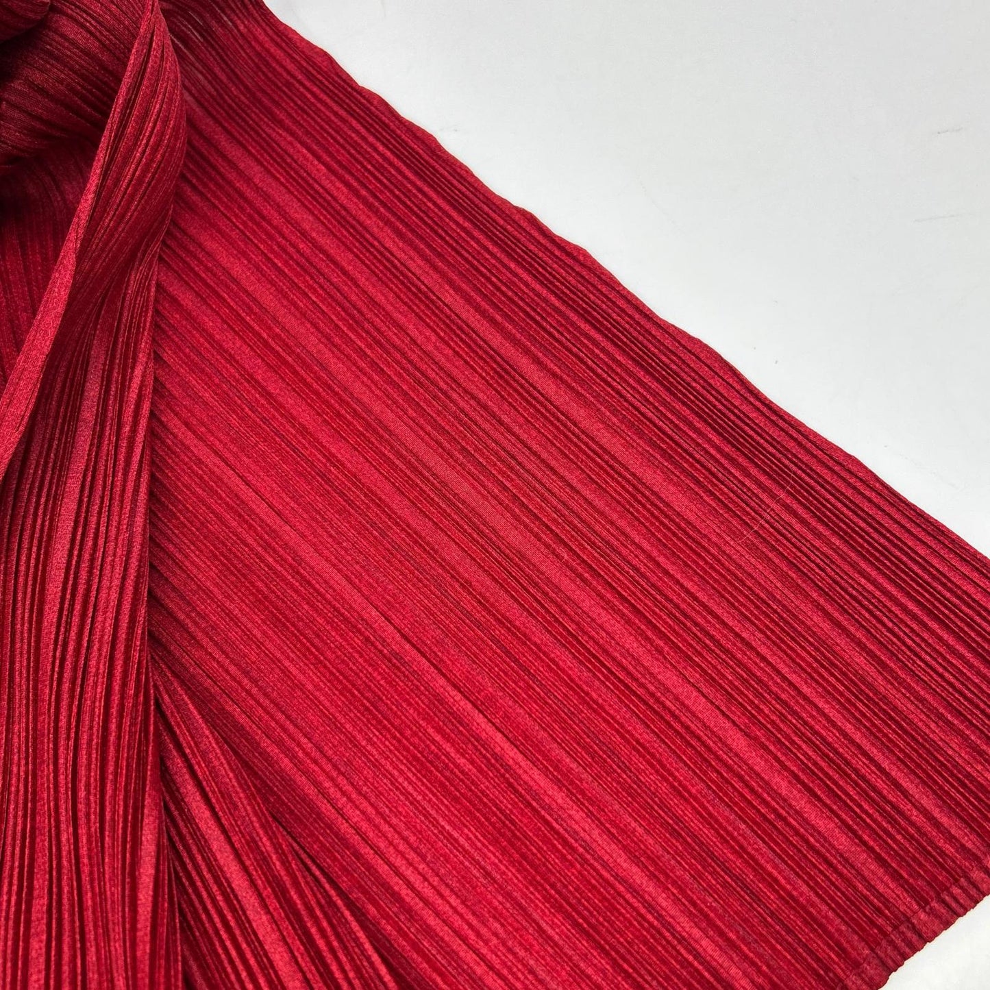 PLEATS PLEASE プリーツプリーズ レッド PP63-JH146 ノースリーブ プリーツ ドレスワンピース ワンピース
