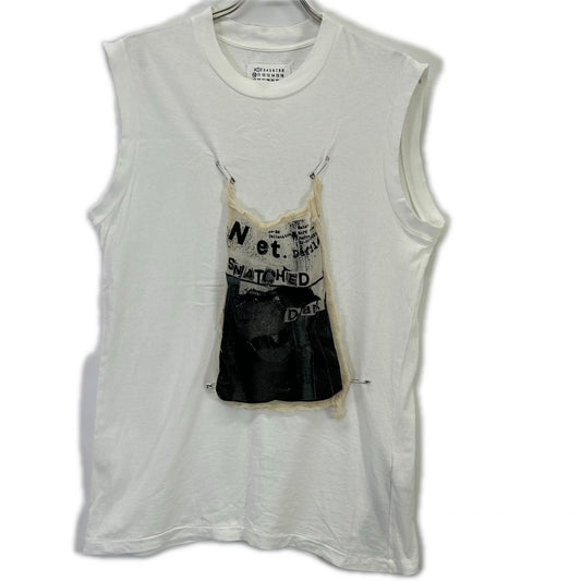 Maison Margiela 马吉拉 24年 S51GC0527 S24575 邀请函补丁无袖T恤 上衣