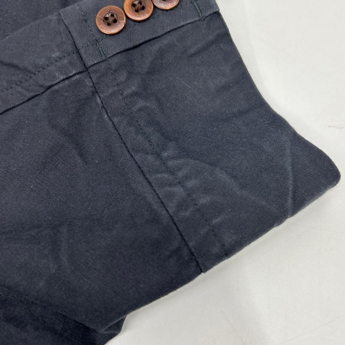 ATELIER GARDENIA Navy Cotton Work Coat