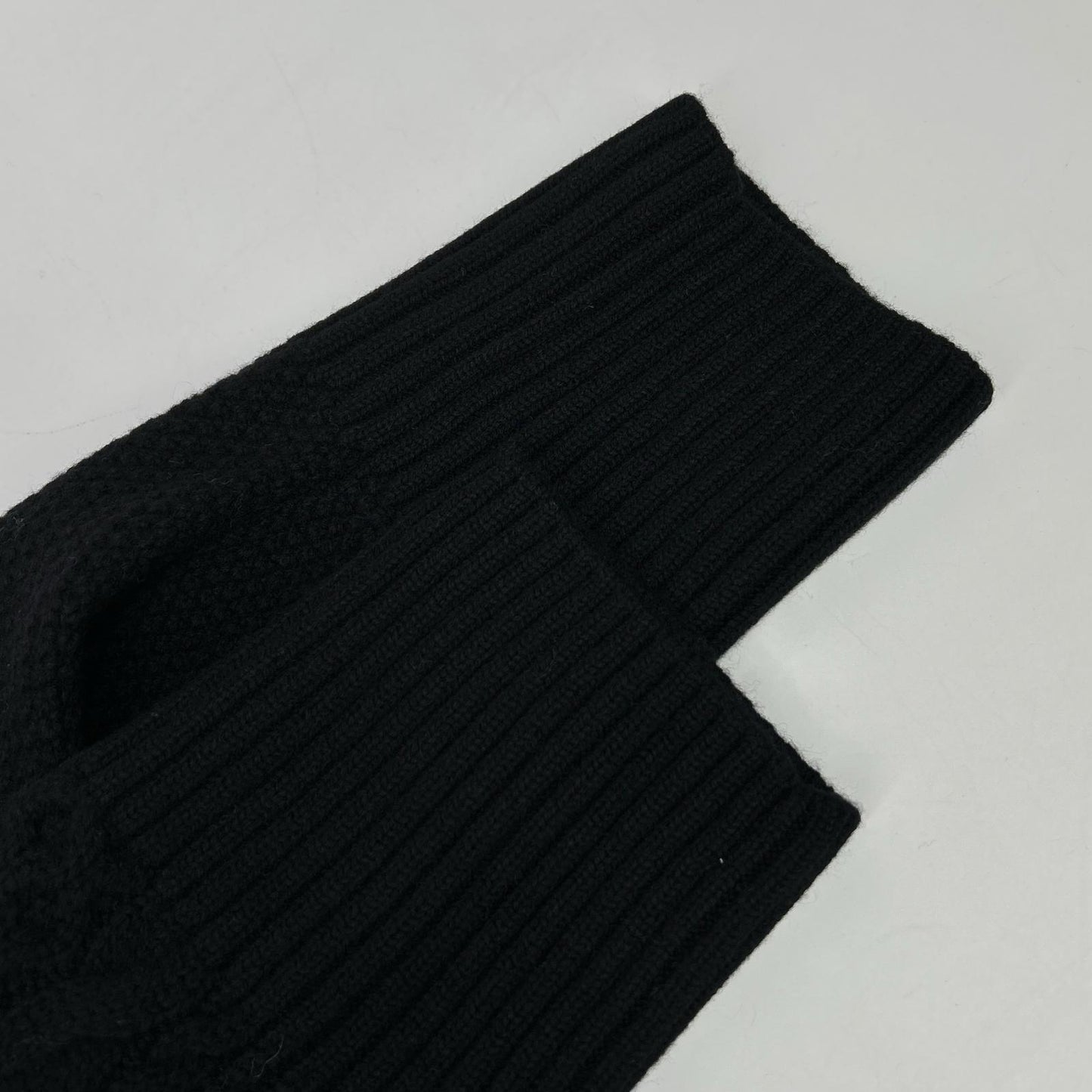 23区 23区 ブラック 【洗える】ウールカシミヤ アランパターン カーディガン トップス