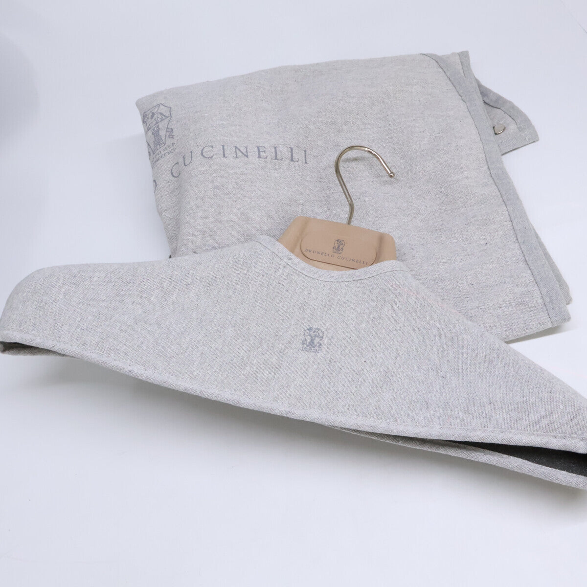 BRUNELLO CUCINELLI ブルネロクチネリ 【美品/国内正規】LAK1548055 ウール/カシミヤ/シルク ニット切替 フード付ダウンジャケット ジャケット