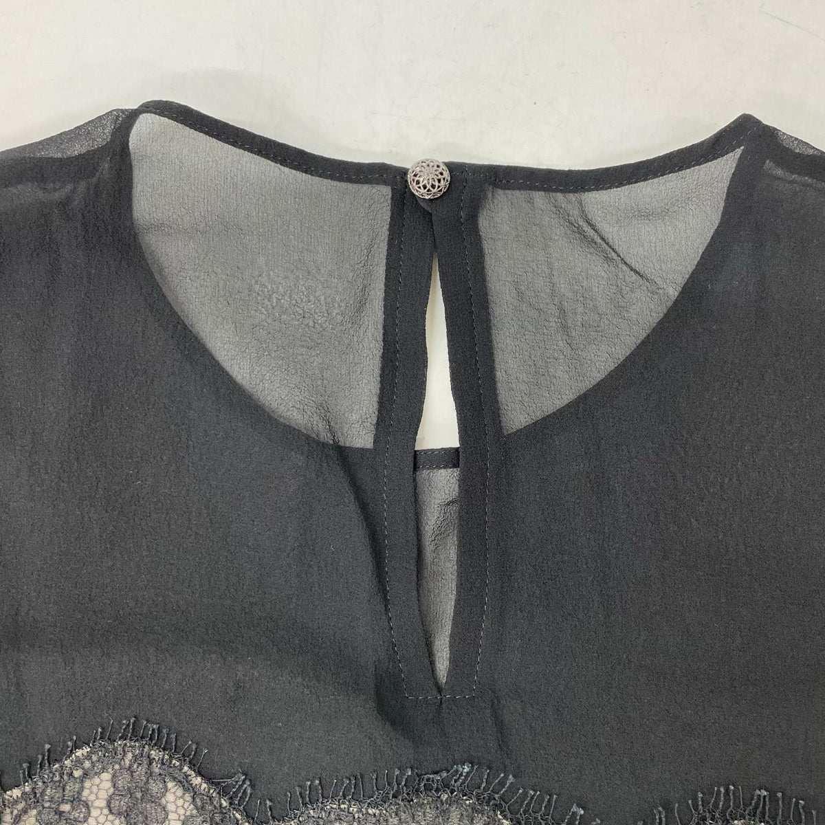 【SALE】 FOXEY BOUTIQUE フォクシーブティック 41520 ブラック Leticia フラワー レース ノースリーブトップス トップス