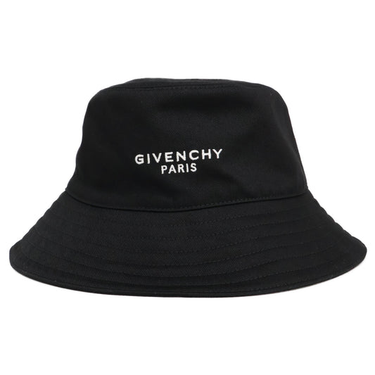 GIVENCHY 【Like New/Domestic Authorized】BPZ0CBP0C4 001 Embroidered Logo Bucket Hat