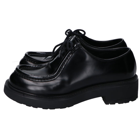 PRADA 23AW 2EG419 Black Diapason Opaque Brushed Leather Shoes