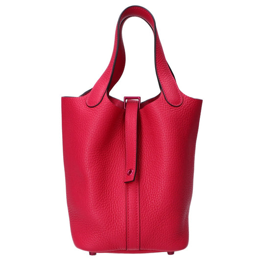 HERMES エルメス 新品同様 U刻印 トリヨンクレマンス ピコタン ロックモノクローム ソーピンク 18PM ハンドバッグ