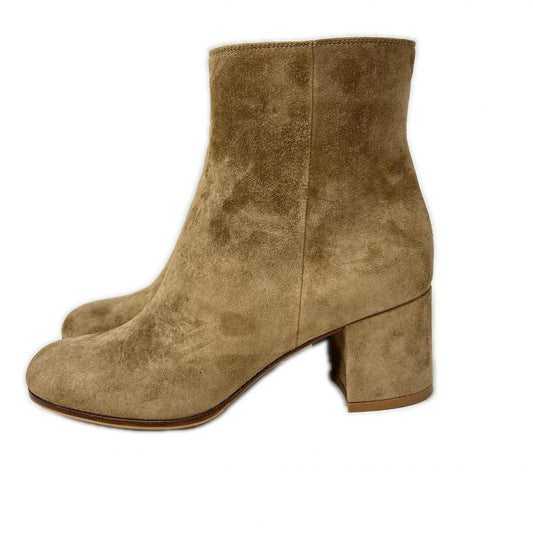 GIANVITOROSSI ジャンヴィトロッシ 【美品】G70510 MARGAUX MID BOOTIE スエード アンクルブーツ シューズ