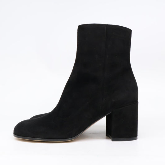 GIANVITOROSSI ジャンヴィトロッシ 【新品同様】G70510 MARGAUX MID BOOTIE スエード ヒールブーツ シューズ
