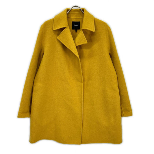 01-9309603 イエロー NEW DIVIDE LUXE OVERLAY DF カシミヤ混コート コート S レディース