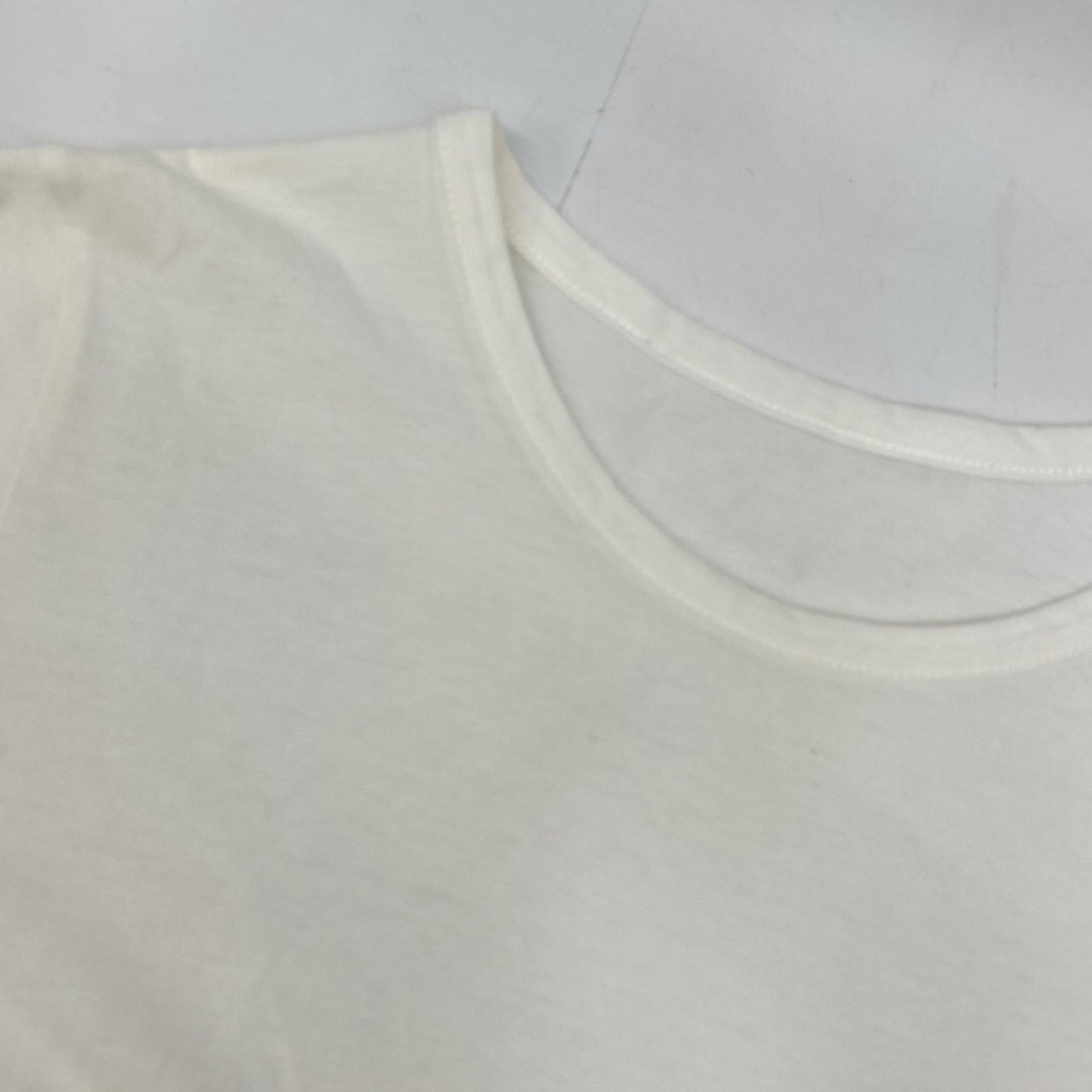 WHITE GI-T01-040 Cotton Dress One-piece Deformed T-shirt Dress 1 Ladies