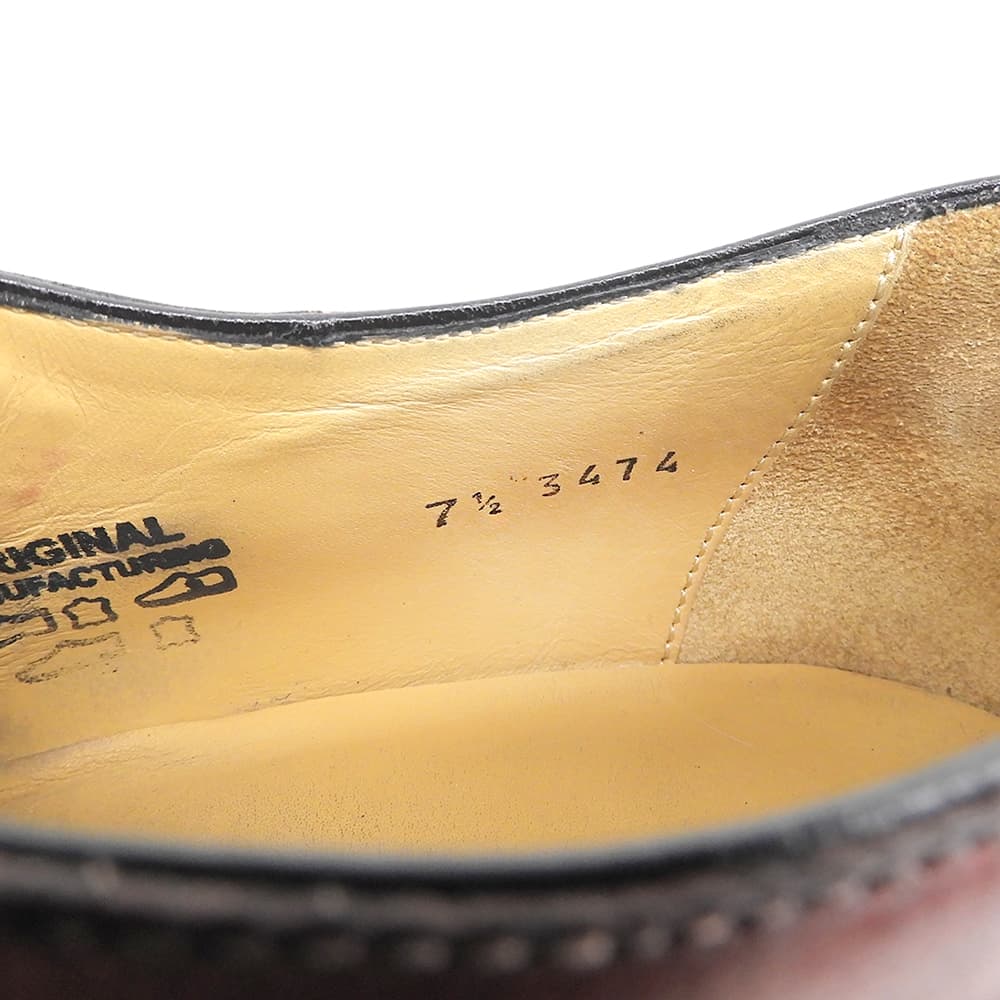 FRANCESCO BENIGNO フランチェスコベニーニョ 美品 パティーヌ モンクストラップシューズ メンズ レッド 7 1/2 シューズ