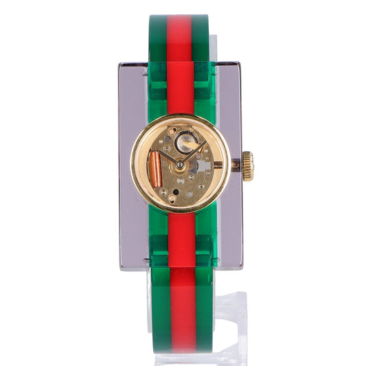 GUCCI グッチ YA143501 143.5 ヴィンテージウェブ スケルトン文字盤 クオーツ 腕時計