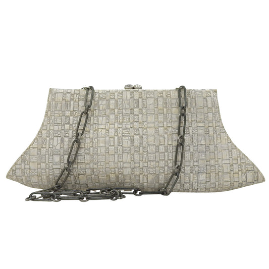 JOHN GALLIANO John Galliano Clasp Chain Bag Leather Shoulder Bag Women's White 5R812008 Shoulder Bag