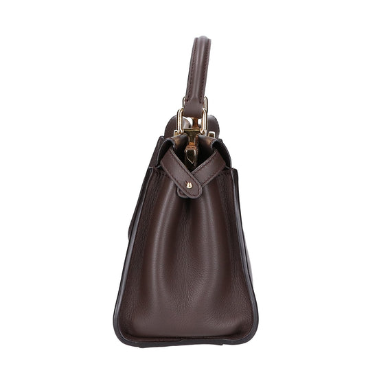 FENDI Fendi 8BN244 Brown Peekaboo Mini Shoulder Bag