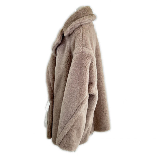 全新未使用 国内正品 25年 2521086032 OLGA SHORT TEDDY BEAR ICON COAT 泰迪熊 大衣 L 女士