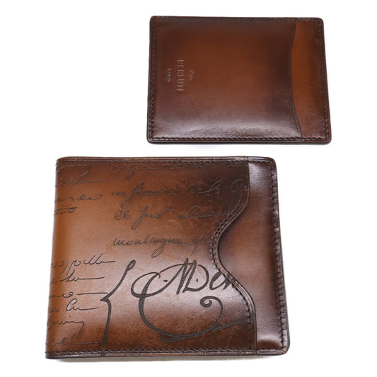 berluti ベルルッティ マコレ 2in1 フラップ コンパクトウォレット ヴェネチア カーフレザー 二つ折り財布(小銭入れなし)