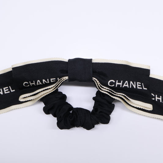 Logo Ribbon Hair Tie Scrunchie Hair Accessory for Women
