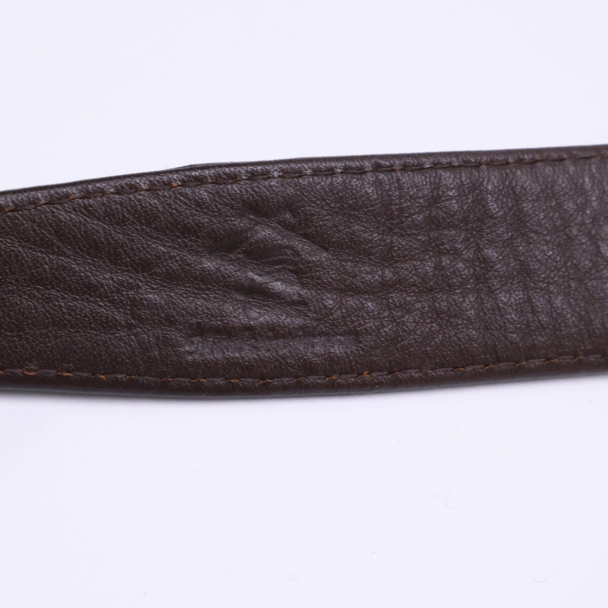 美品 カーブベルト シルバースクエアバックル ベルト 80/32 メンズ
