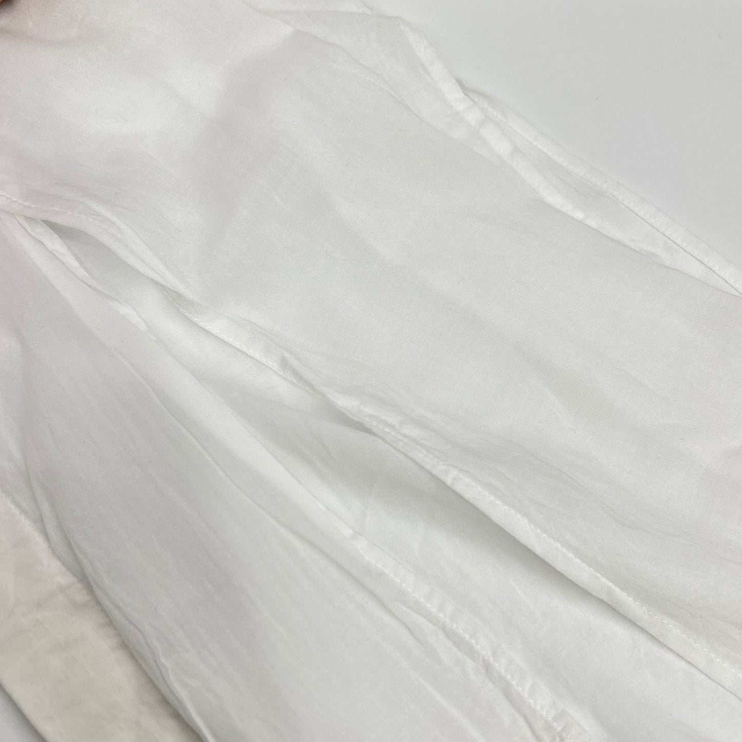 YOHJI YAMAMOTO +NOIR 山本耀司副线 白色 NR-B02-202 天丝罗纹 开衩设计衬衫 上衣