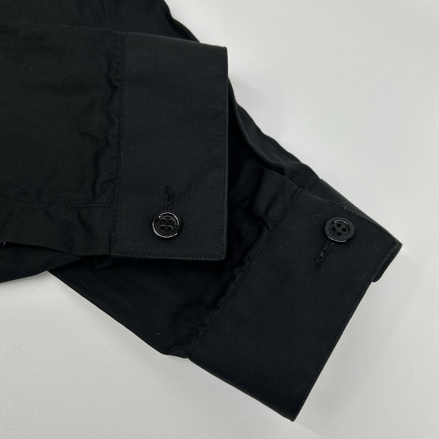 Dior HOMME ディオールオム エディ期 6HH1054699 06AW ブラック ビー刺繍 比翼仕立て ドレスシャツ トップス