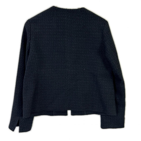 BEAMS ビームス 24SS ネイビー ツイード クルーネック ジャケット ジャケット