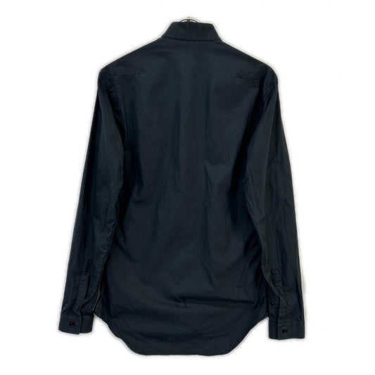 Dior HOMME ディオールオム ネイビー 163C505A1581 スタンドカラー コットンブロード ドレス シャツ トップス