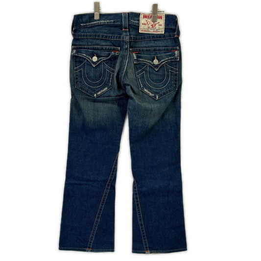 TRUE RELIGION トゥルーレリジョン 600126 04-803 ブルー JOEY USA製 ブーツカット デニムパンツ ボトムス