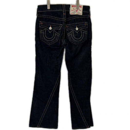 TRUE RELIGION トゥルーレリジョン 11803 TRM386 ブラック ♯803 コーデュロイ ブーツカット パンツ ボトムス