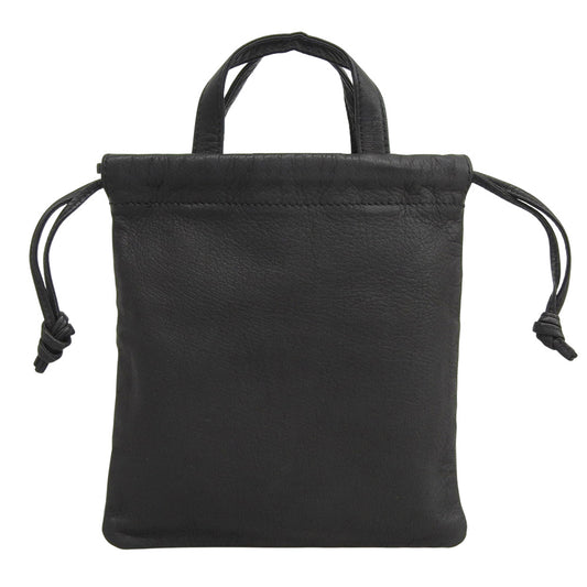 Aeta アエタ 新品同様 Double Faced DRAWSTRING POUCH +handle:S ハンドバッグ レディース ブラック ハンドバッグ