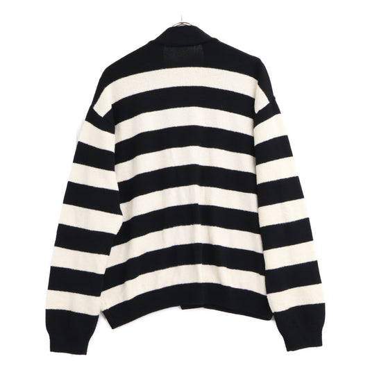 MONCLER モンクレール I10919B00010 CADIGAN TRICOT ビッグロゴワッペン ボーダー カーディガン トップス