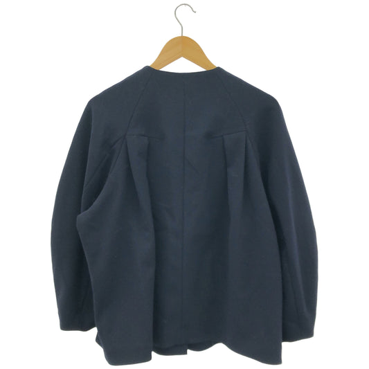 ENFOLD エンフォルド 300HS230-0710 24SS ネイビー TUCK SOLID-JACKET ジャケット