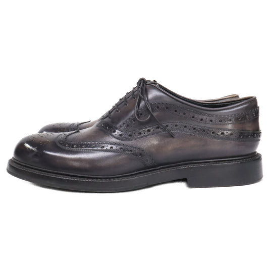 berluti ベルルッティ 【美品】0186 ジェームズ レザー ウィングチップ シューズ シューズ