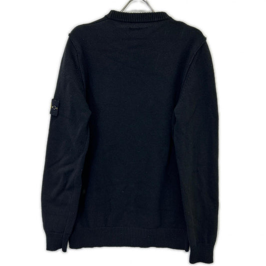 STONE ISLAND ストーンアイランド 7915508A3 ブラック クルーネックニット トップス