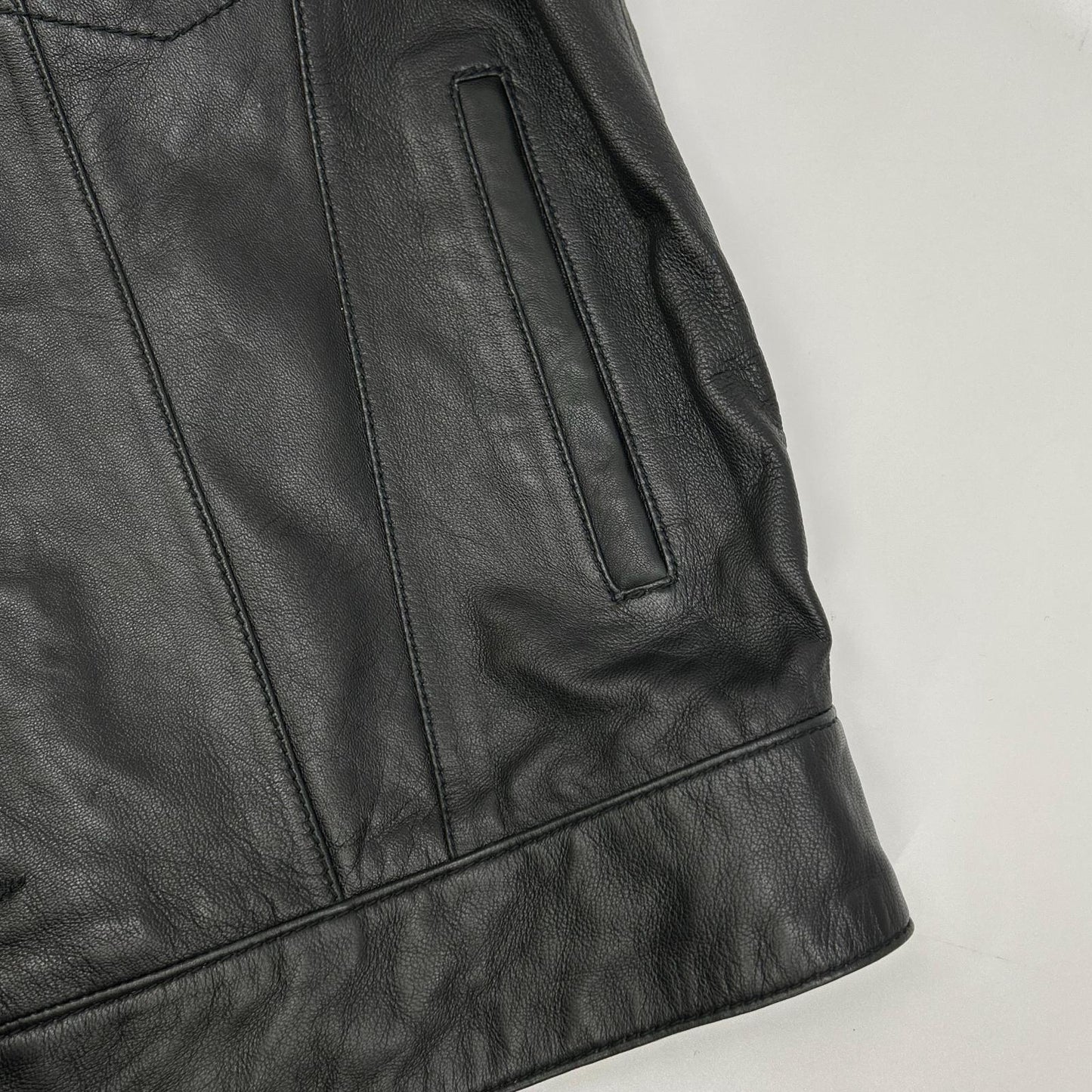 ZARA ザラ ブラック ラムスキン レザージャケット ジャケット