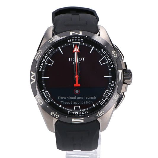 TISSOT ティソ 【美品】T121420A TISSOT T-タッチ コネクト ソーラー 47.5mm スマートウォッチ 腕時計