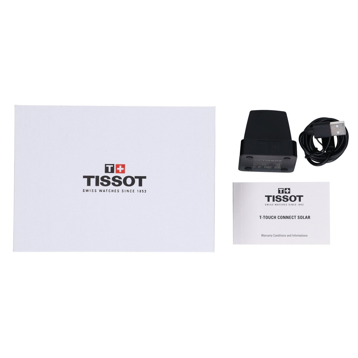 TISSOT ティソ 【美品】T121420A TISSOT T-タッチ コネクト ソーラー 47.5mm スマートウォッチ 腕時計
