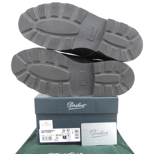 Paraboot パラブーツ ダブルモンク WILLIAM ウィリアム レザーシューズ メンズ ブラック 8 1/2 981412 シューズ
