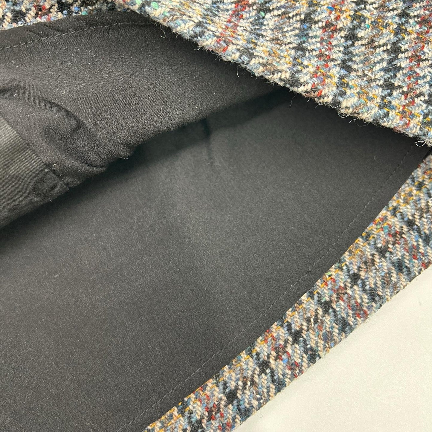 SANDRO サンドロ ブルー SFPJU00752-D284 Short tweed and denim skirt スカート