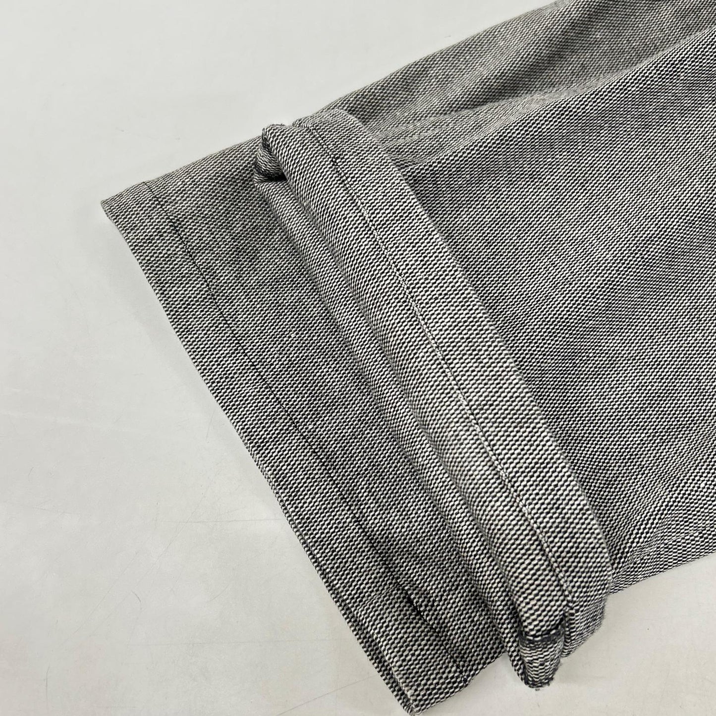 GALERIE VIE Gray 23-04-41-04208 Cotton-Linen Stretch Wide Cropped Pants Bottoms