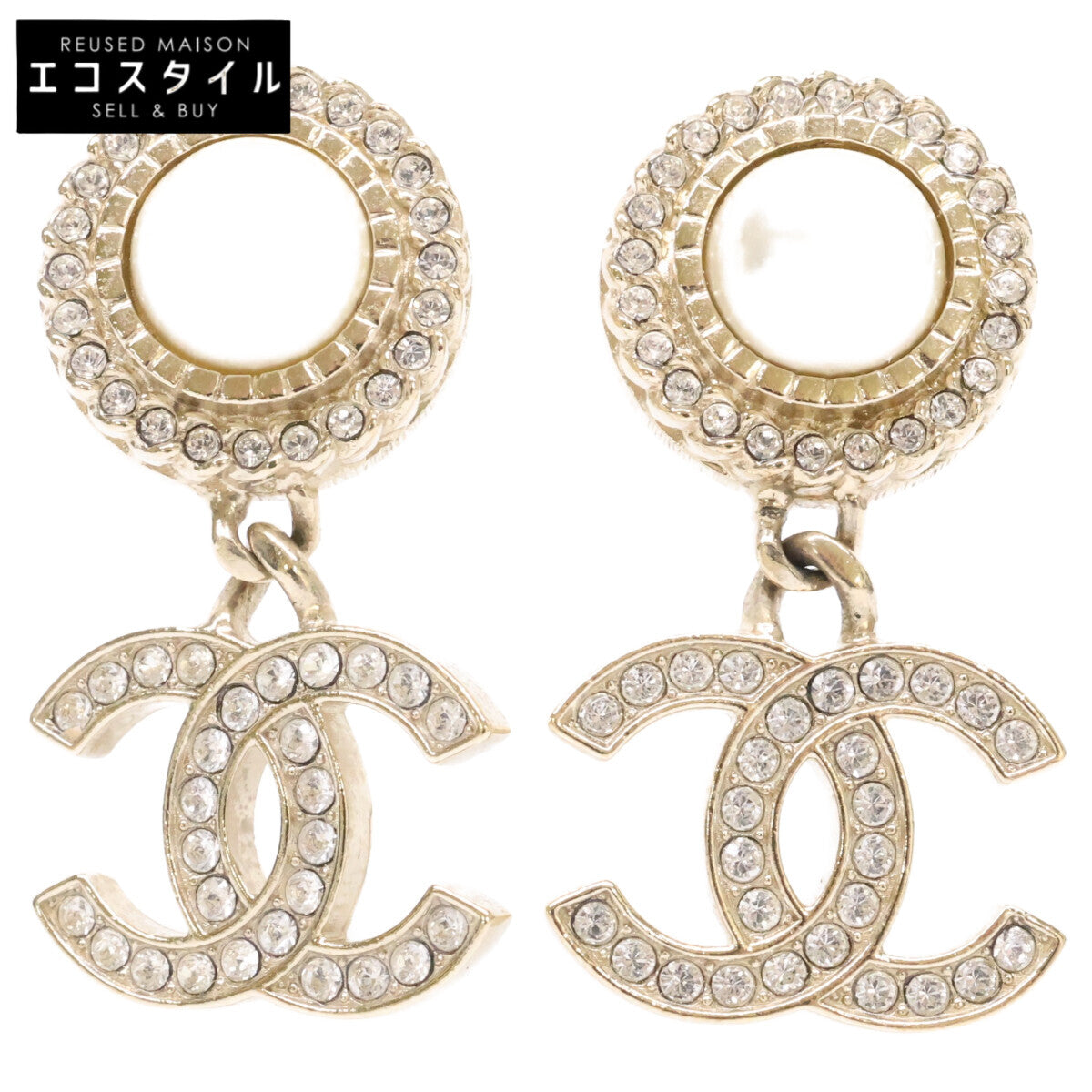 CHANEL シャネル B21B ココマーク イミテーションパール ライン 