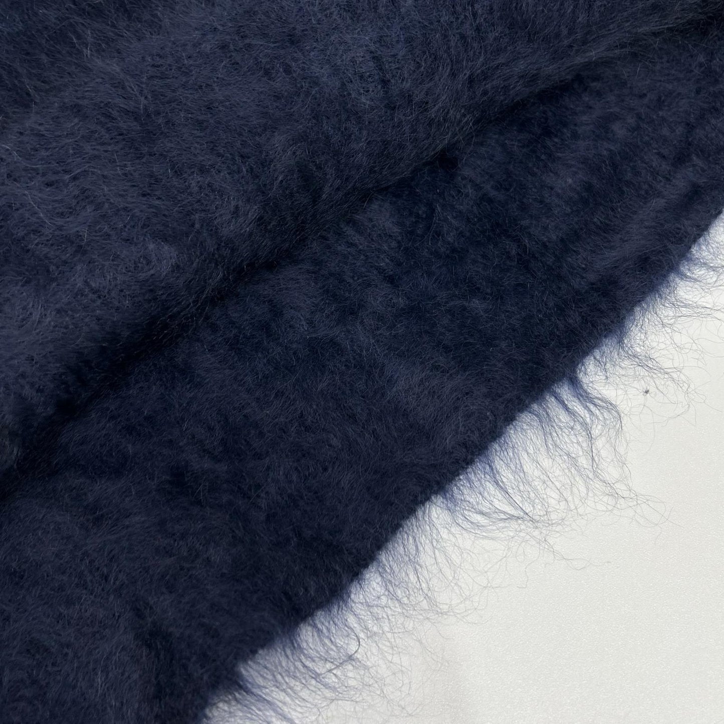 BLAMINK Blamink navy 7918-299-0090 cashmere-fur 7G V-neck vest Tops