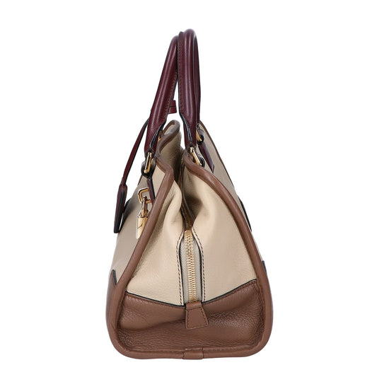 LOEWE ロエベ 352.62.A03 ベージュ トリコロール アマソナ28 ハンドバッグ ハンドバッグ