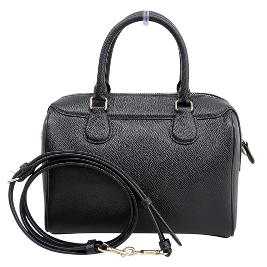 COACH コーチ 美品 ミニ ローアン クロスボディ 2WAY ボストンバッグ ハンドバッグ レディース ブラック F32202 ハンドバッグ