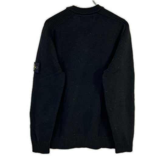 STONE ISLAND ストーンアイランド 6915551A3 ブラック ラムウール Vネックニット トップス トップス