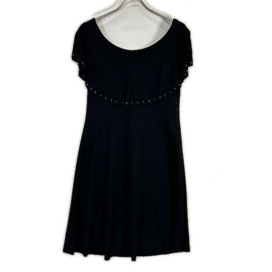 【SALE】 VALENTINO ヴァレンティノ ブラック 0000023571 スタッズ ショルダーラップ チュニック ワンピース ワンピース