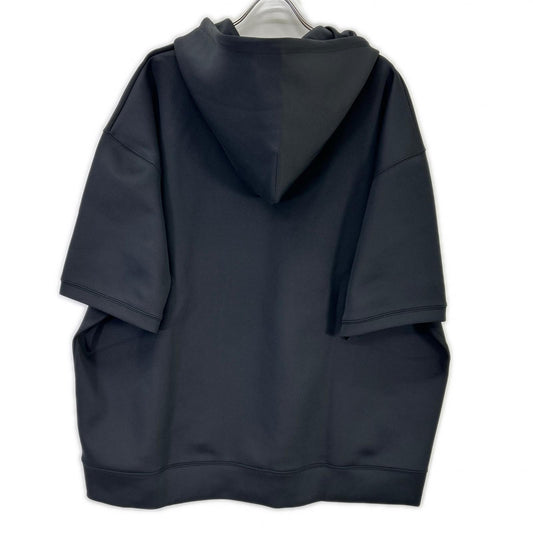 SY32 by SWEET YEARS エスワイサーティトゥーバイスウィートイヤーズ ブラック 15061DF DOUBLE KNIT EMBROIDERY LOGO HOODIE トップス