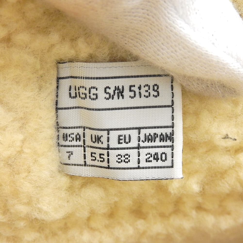 UGG アグ 美品 【UGG australia】 ロング ムートンブーツ シューズ メンズ ブラウン ブラウン 24cm F8008G シューズ