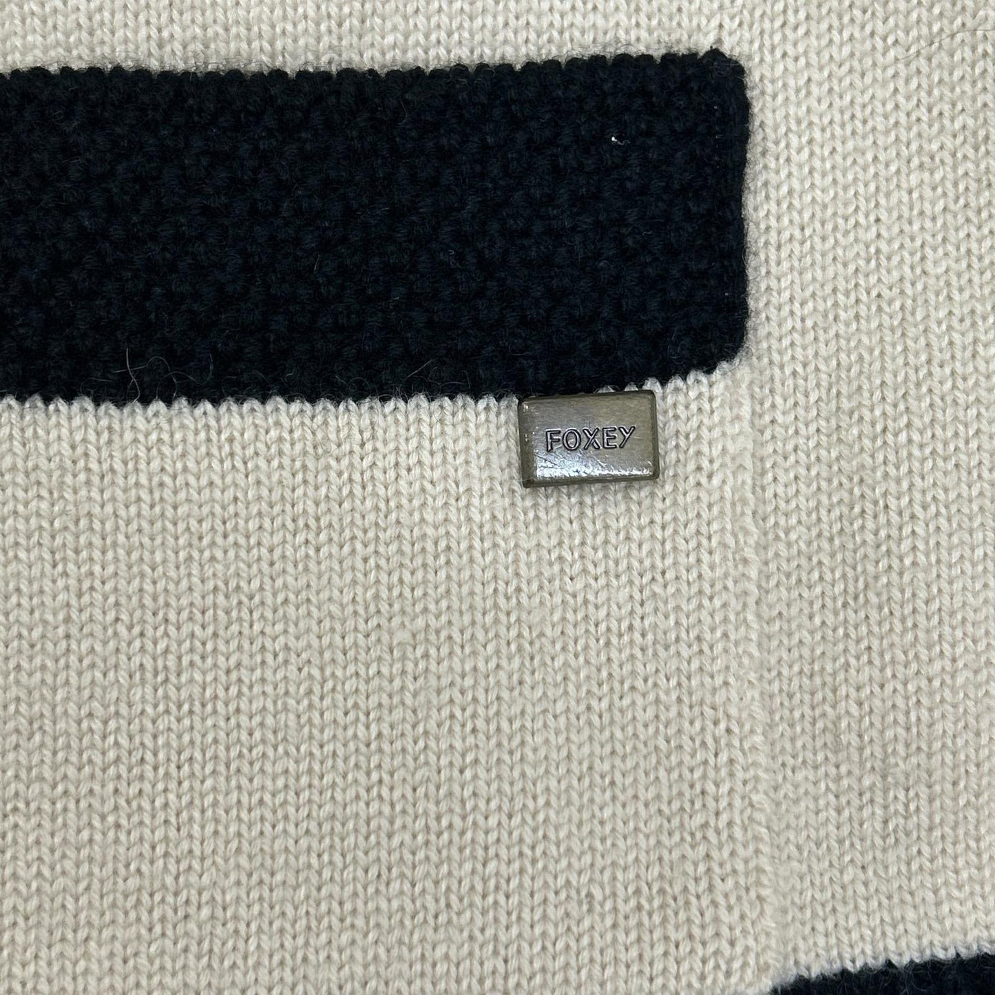 FOXEY フォクシー 24497 アイボリー カシミヤ100 カーディガン トップス