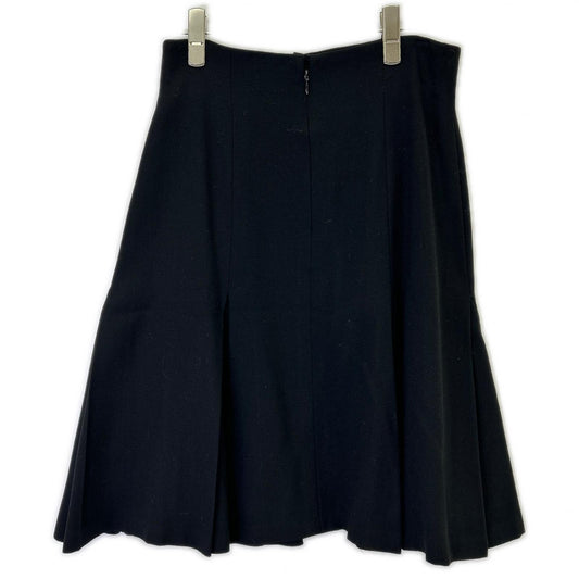 Christian Dior クリスチャンディオール 2210KP83 ブラック ウール ロングスカート スカート