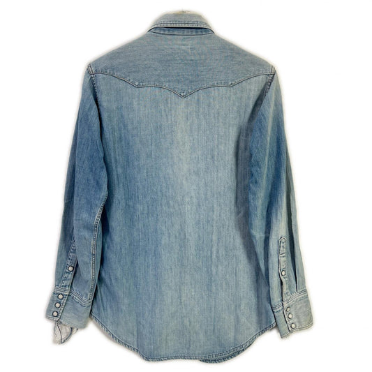 Wrangler ラングラー ブルー 60s-70s デニムウエスタンシャツ トップス