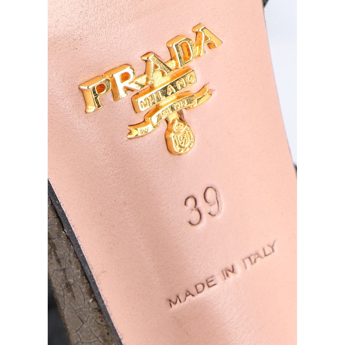 PRADA プラダ スタッズ ヒール サンダル シューズ